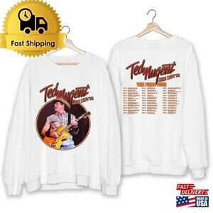 Ted Nugent Adios Mofo Tour Shirt Final Fan Classic Sweatshirt 2 Sided